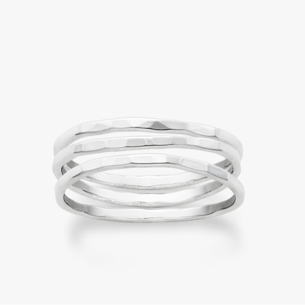 James Avery Silver Triple Band Ring